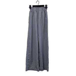 Women's Gray Elastic Waist Baggy Peasant Pants Dress Office Small